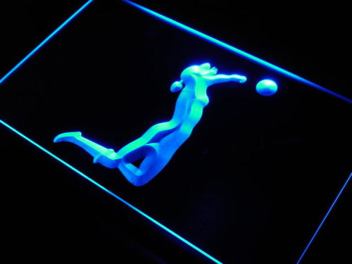 WOMEN'S SAND VOLLEYBALL Bar Beer Neon Light Sign